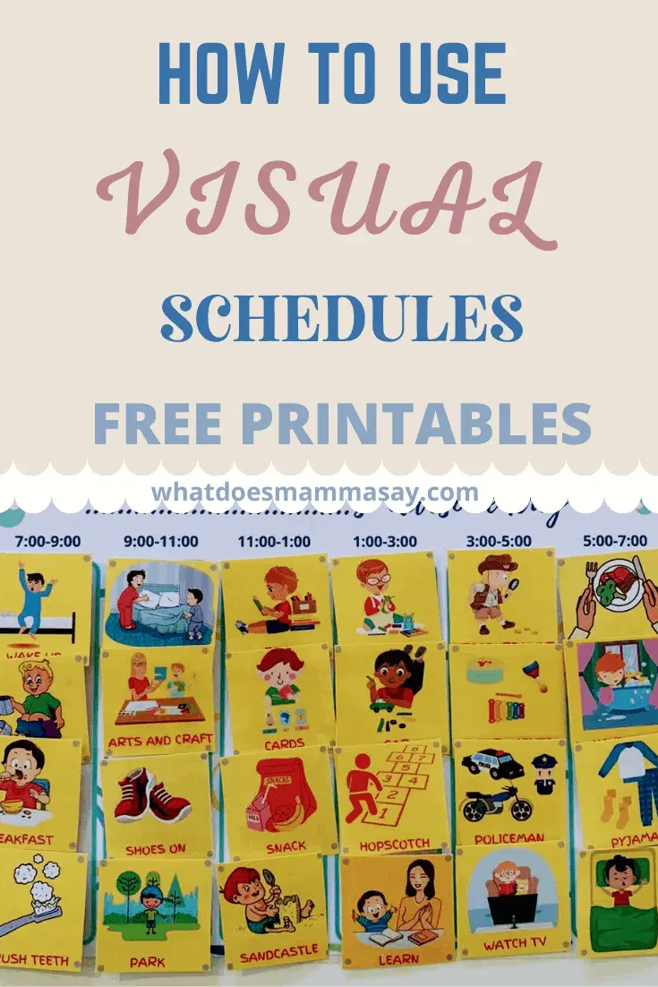 free visual schedule
