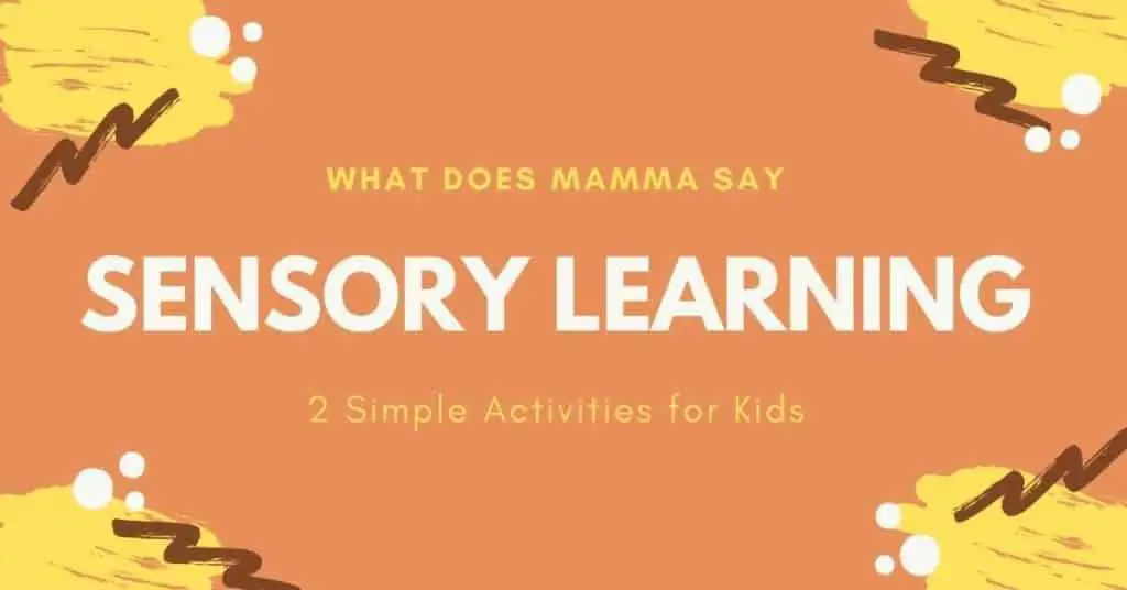 sensory learning activities