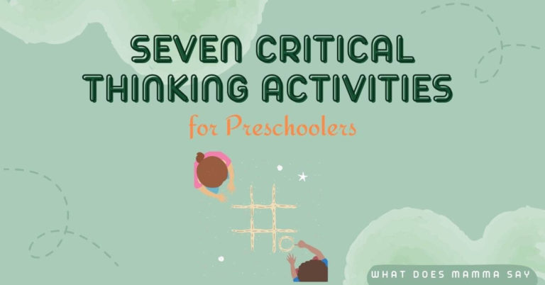 early years critical thinking activities