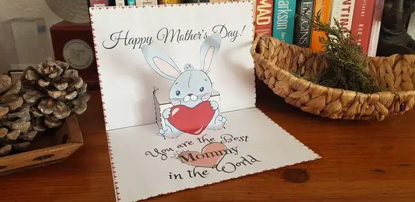 DIY mother's day pop up card